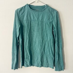 Calvin Klein Teal Green Blue Long Sleeve Shirt Size XS